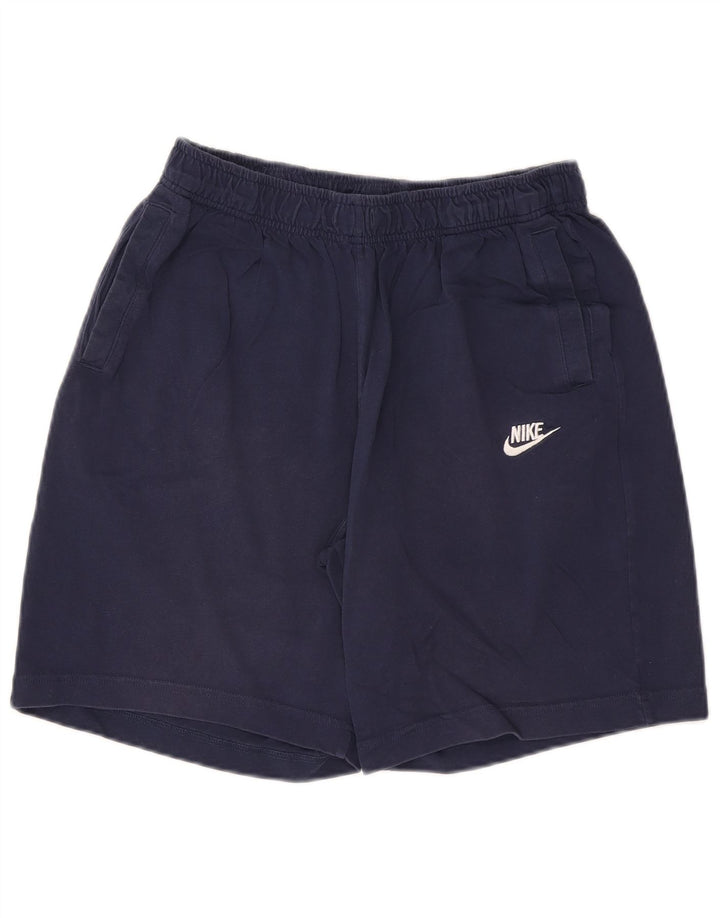 Męskie spodenki sportowe Nike, duże, granatowe, bawełniane