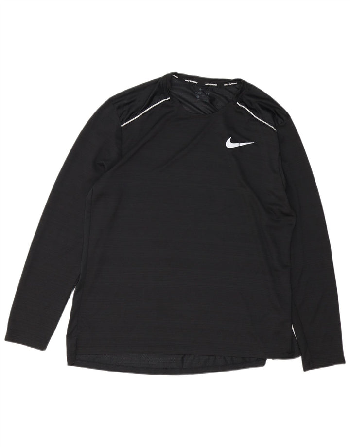 Męska koszulka Nike Dri Fit z długim rękawem XL, czarna, poliestrowa