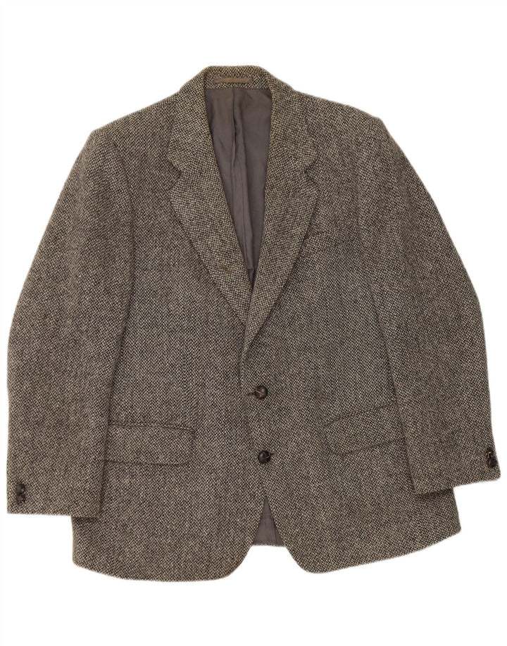 Męska marynarka Centaur Harris Tweed Blazer UK 38 Średnioszara jodełka