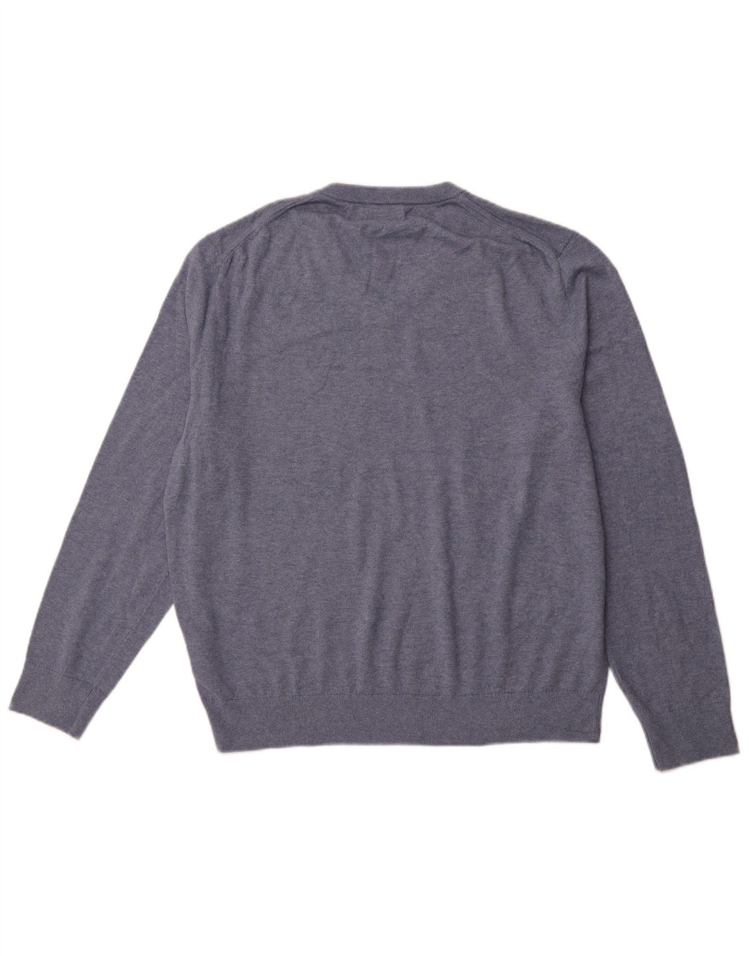 Męski sweter NAUTICA Navtech z dekoltem w kształcie litery V, duży, niebieski, bawełniany