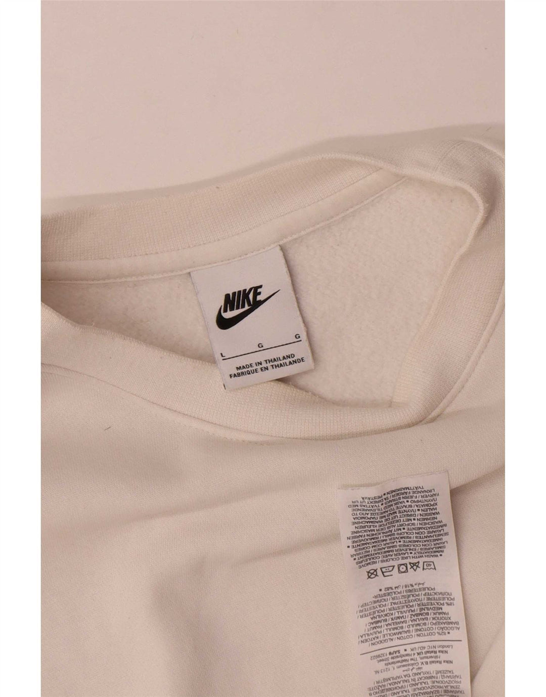 Bluza męska Nike, duża, biała, bawełniana