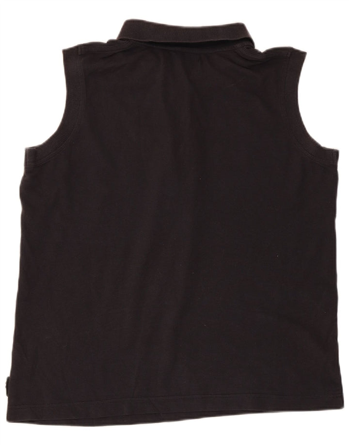 Damska koszulka polo bez rękawów KAPPA UK 18 XL czarna