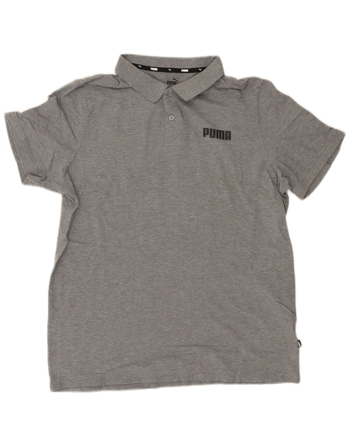 Męska koszulka polo PUMA, duża, szara, bawełniana