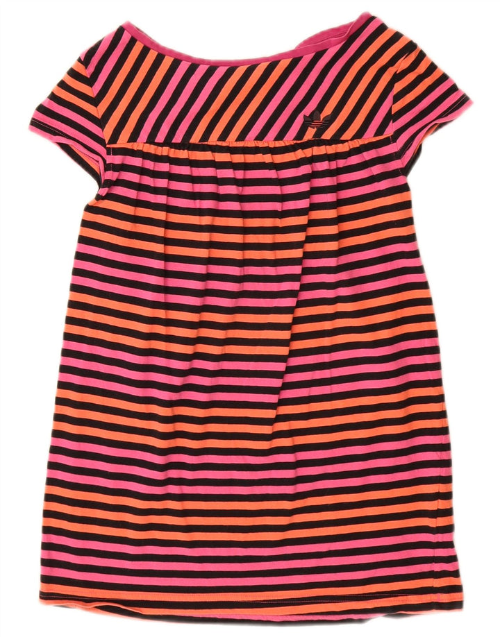 Damska bluzka Adidas IT 44 Średnio różowa bawełniana w paski