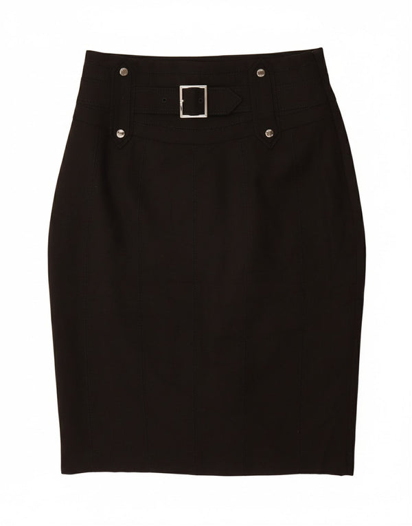 KAREN MILLEN Damska spódnica ołówkowa UK 12 Medium W28 Czarny poliester