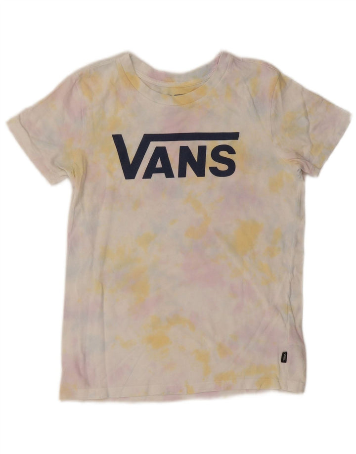 Damski T-shirt z grafiką VANS, UK 6 XS, wielokolorowy, bawełniany Tie Dye