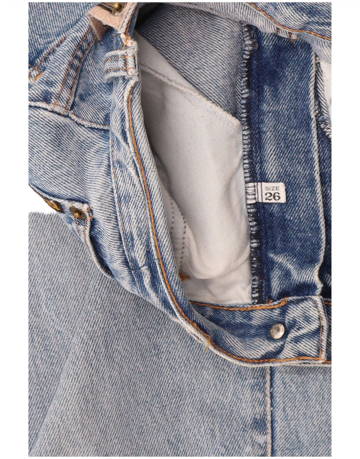 Damskie jeansy zwężane Armani W26 L2 niebieskie