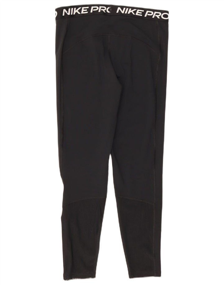 Damskie legginsy Nike Graphic UK 14, duże, czarne, poliestrowe