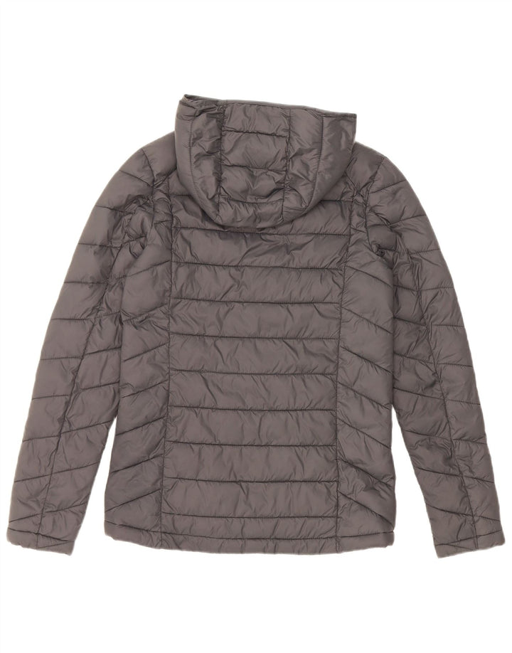 Damska ocieplana kurtka z kapturem Fat Face UK 6 XS, szary nylon