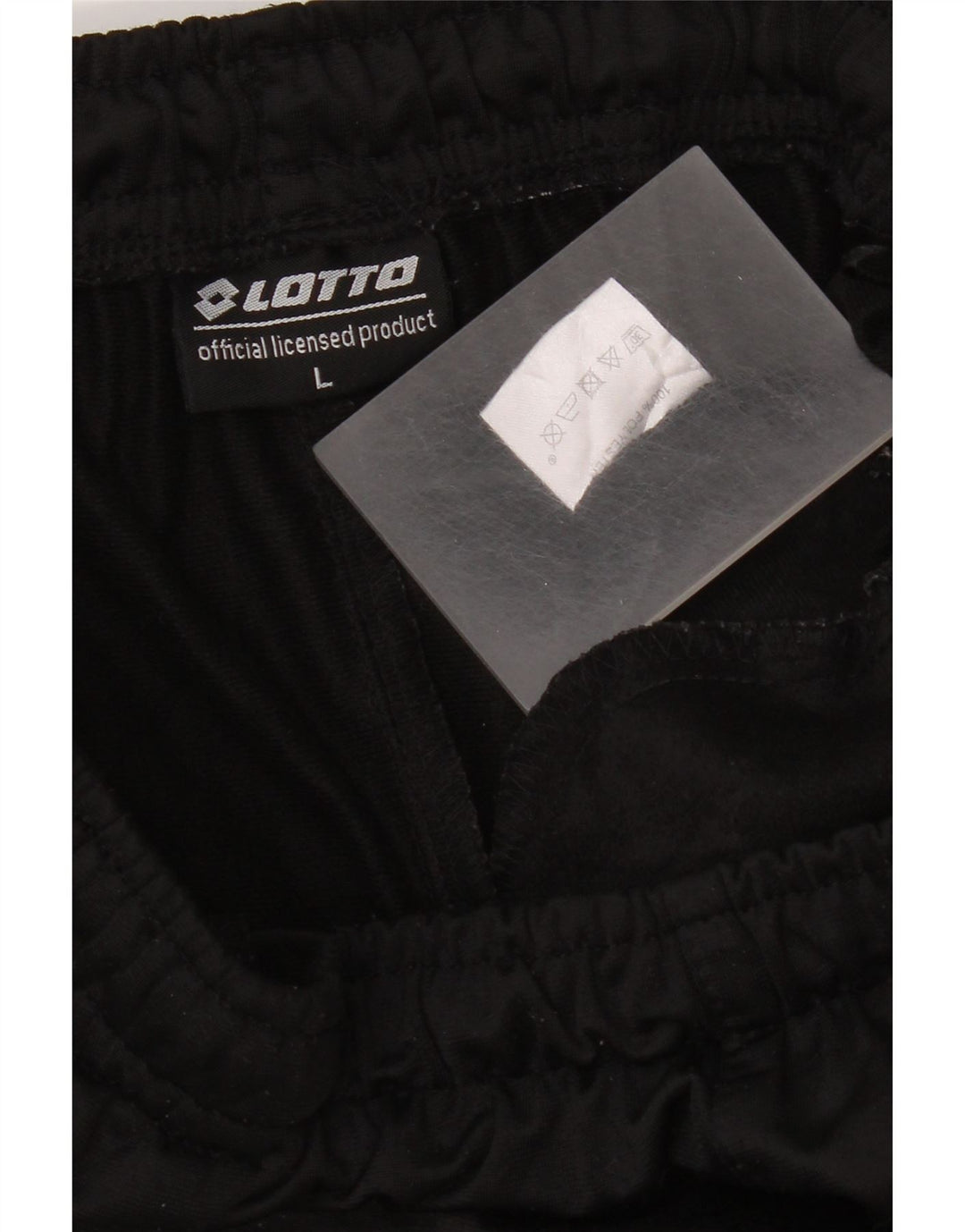 Męskie spodnie dresowe Lotto, duże, czarne, poliestrowe