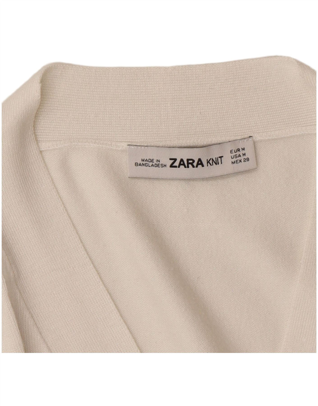 Sweter damski Zara Cardigan UK 14 Średni biały