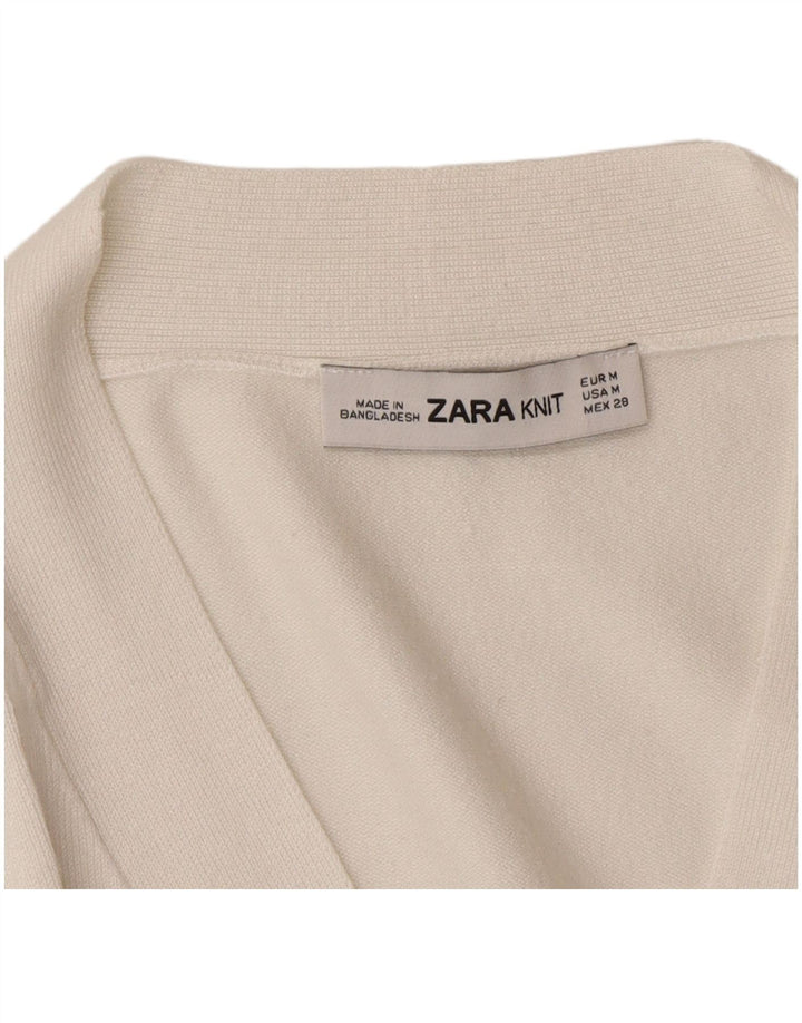 Sweter damski Zara Cardigan UK 14 Średni biały