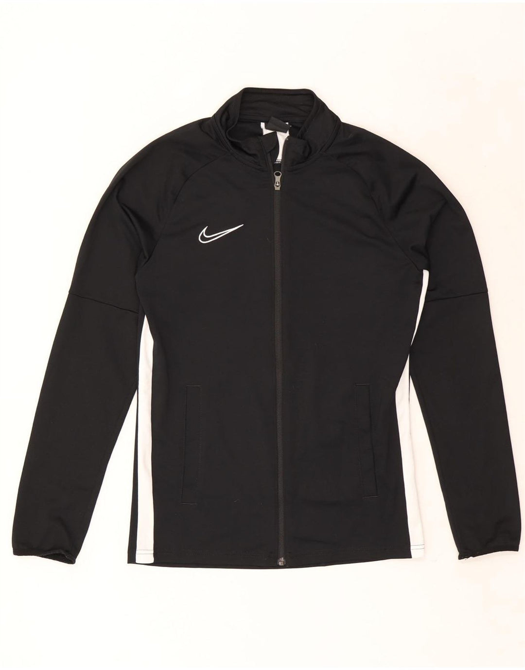 Męska kurtka dresowa Nike Dri Fit, mała, czarna, poliestrowa z blokami kolorów