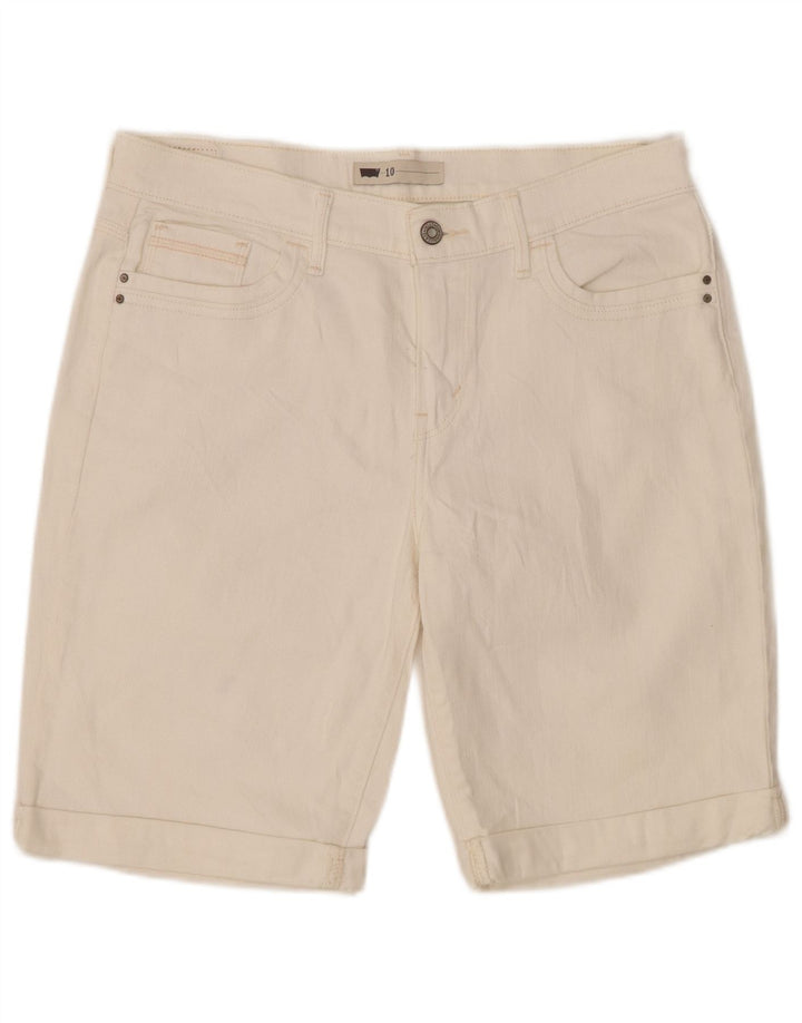 Damskie spodenki jeansowe Levi's US 10 Large W30 Off White