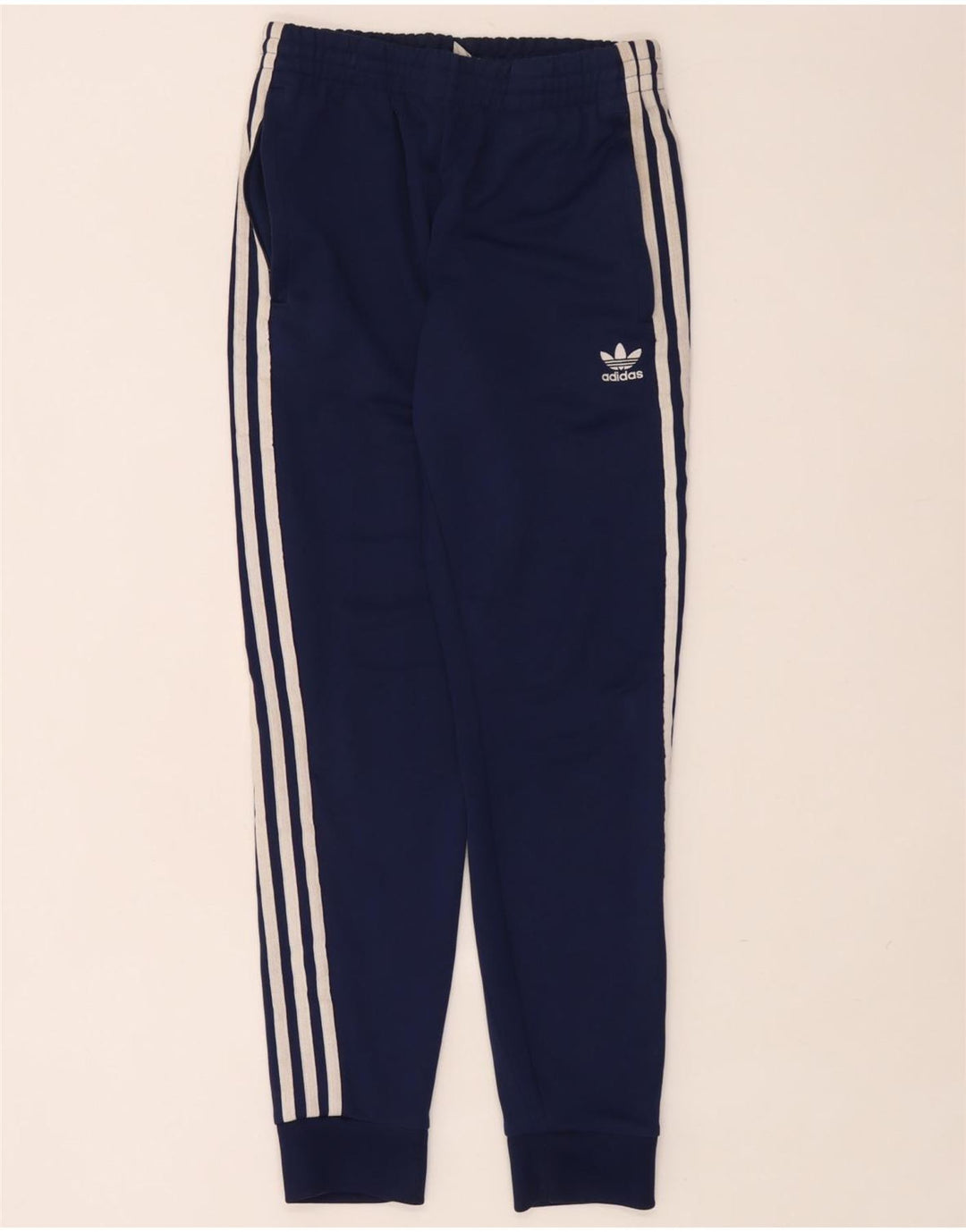 Adidas Męskie spodnie dresowe Joggery Średni granatowy poliester