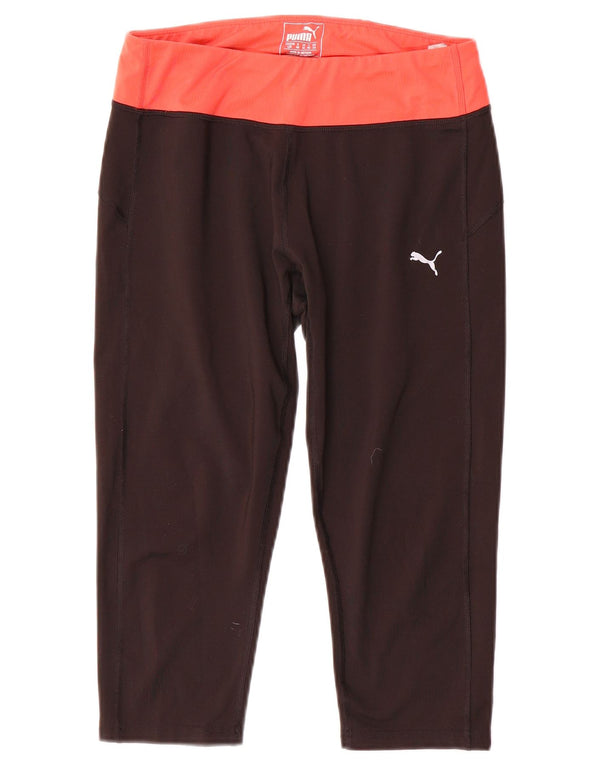 Damskie legginsy Capri Puma UK 14, poliester w kolorze średniej czerni