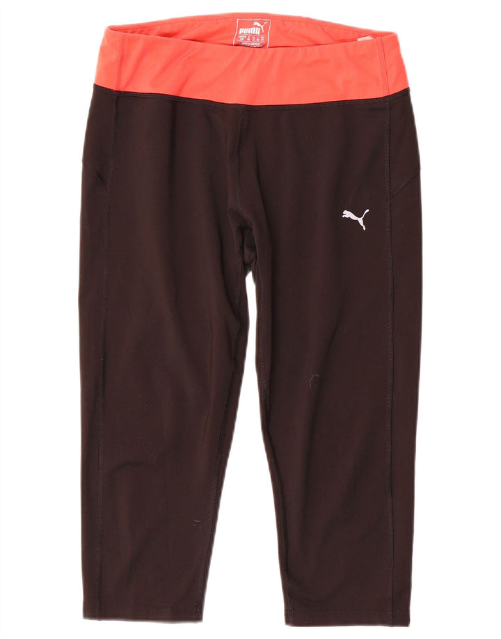 Damskie legginsy Capri Puma UK 14, poliester w kolorze średniej czerni