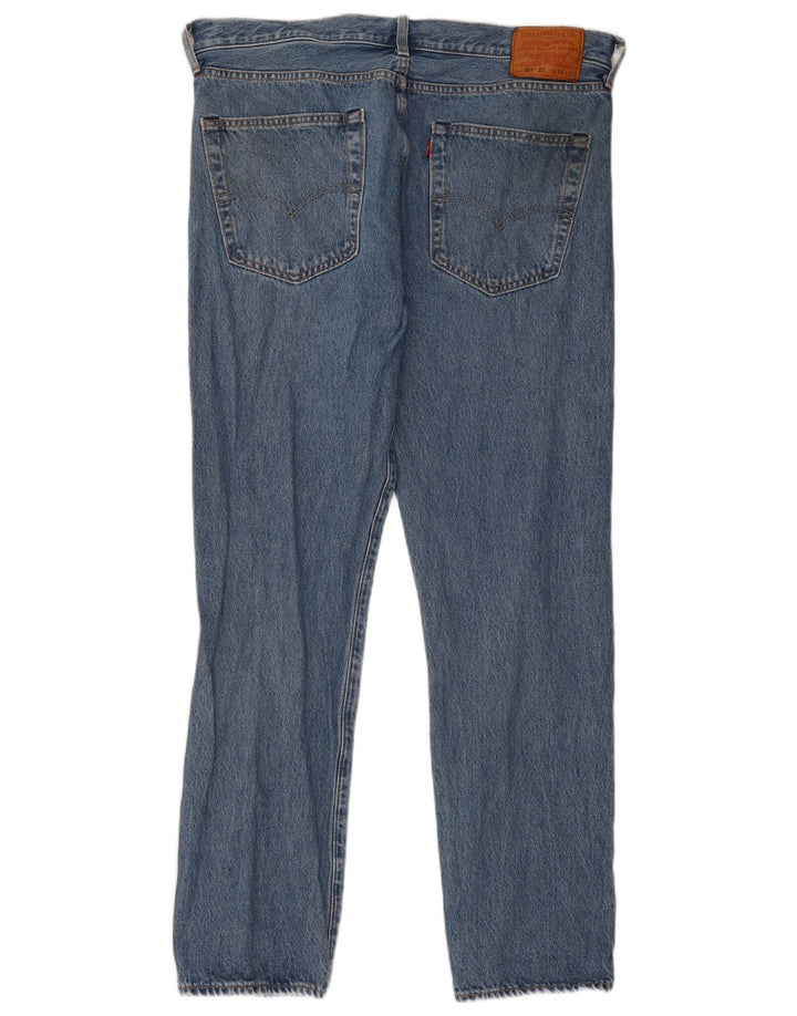 Męskie jeansy Levi's 501 Straight W36 L32 Niebieskie bawełniane