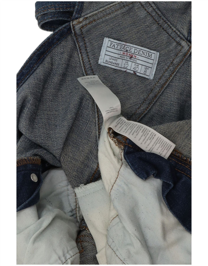 Damskie jeansy ogrodniczki FAT FACE Lewes UK 12 Medium W34 L27 Niebieska bawełna