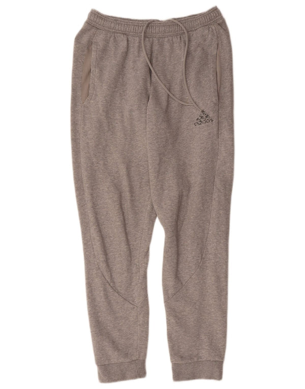 Damskie spodnie dresowe Adidas Joggers UK 14 Średnioszare bawełniane