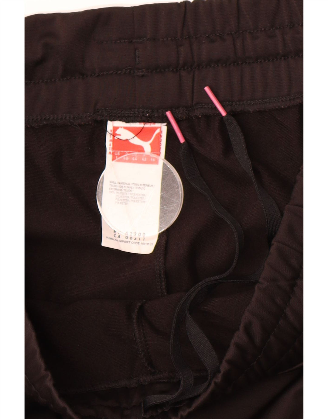 PUMA Womens Tracksuit Trousers UK 14 Large  Black Polyester Vintage Puma and Second-Hand Puma from Messina Hembry 