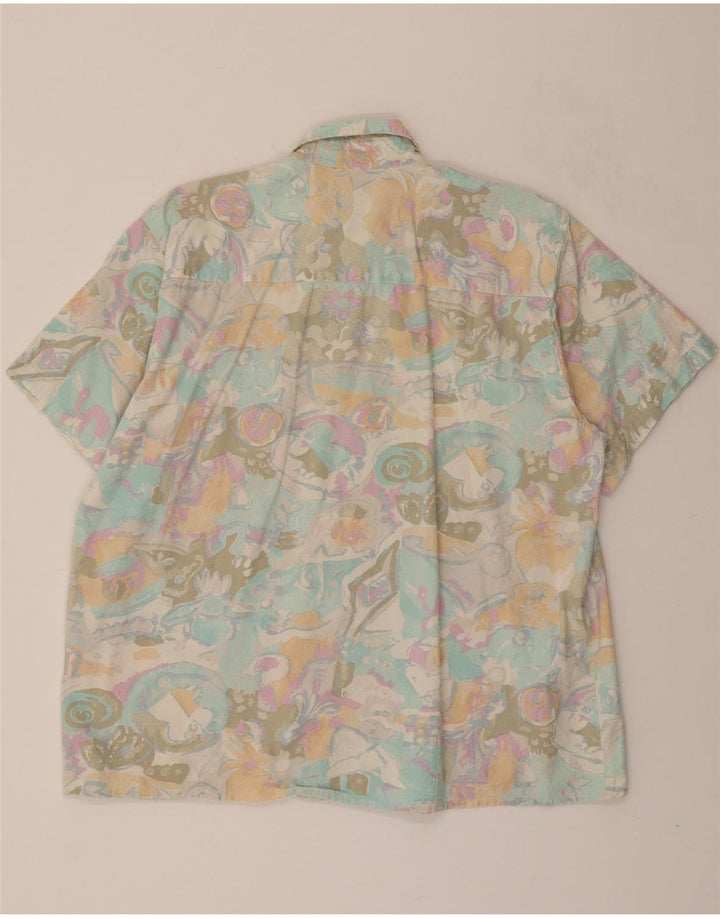 VINTAGE Mens Abstract Pattern Shirt Size 41/42 Large Multicoloured Vintage Vintage and Second-Hand Vintage from Messina Hembry 