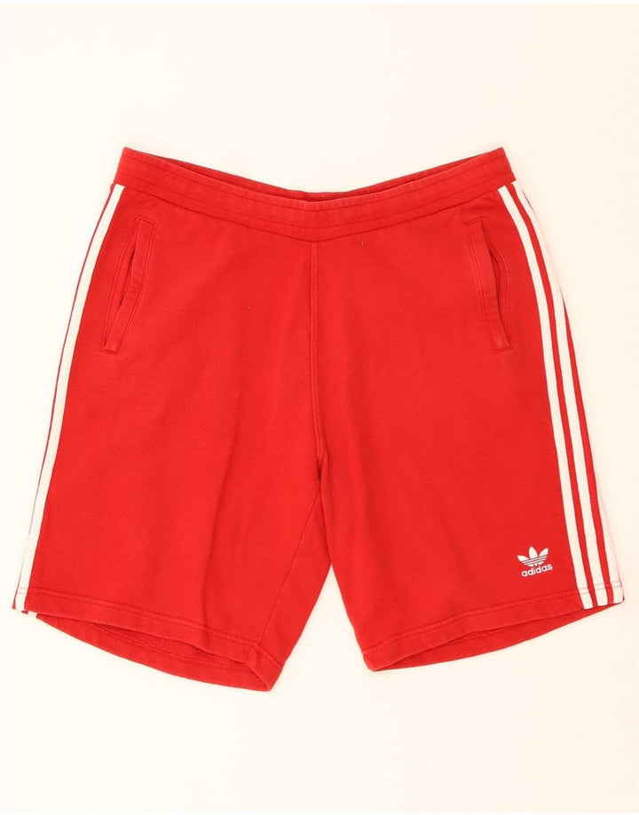 Męskie spodenki sportowe Adidas, duże, czerwone, bawełniane