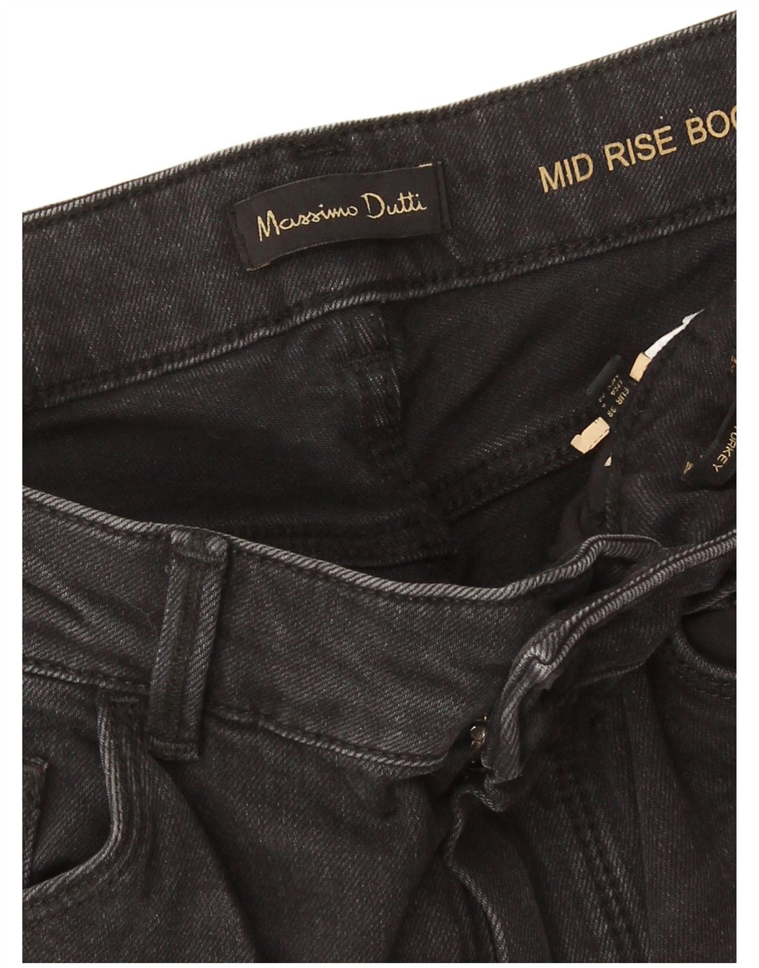 Jeansy damskie Massimo Dutti Mid Rise Bootcut EU 38 Small W28 L32 Szare