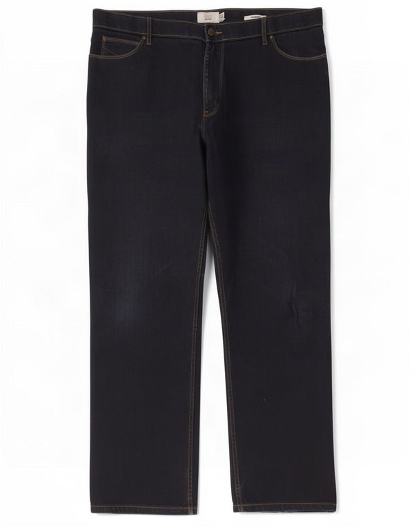 Męskie jeansy Marks & Spencer Stormwear Regular Straight W40 L31 Granatowe