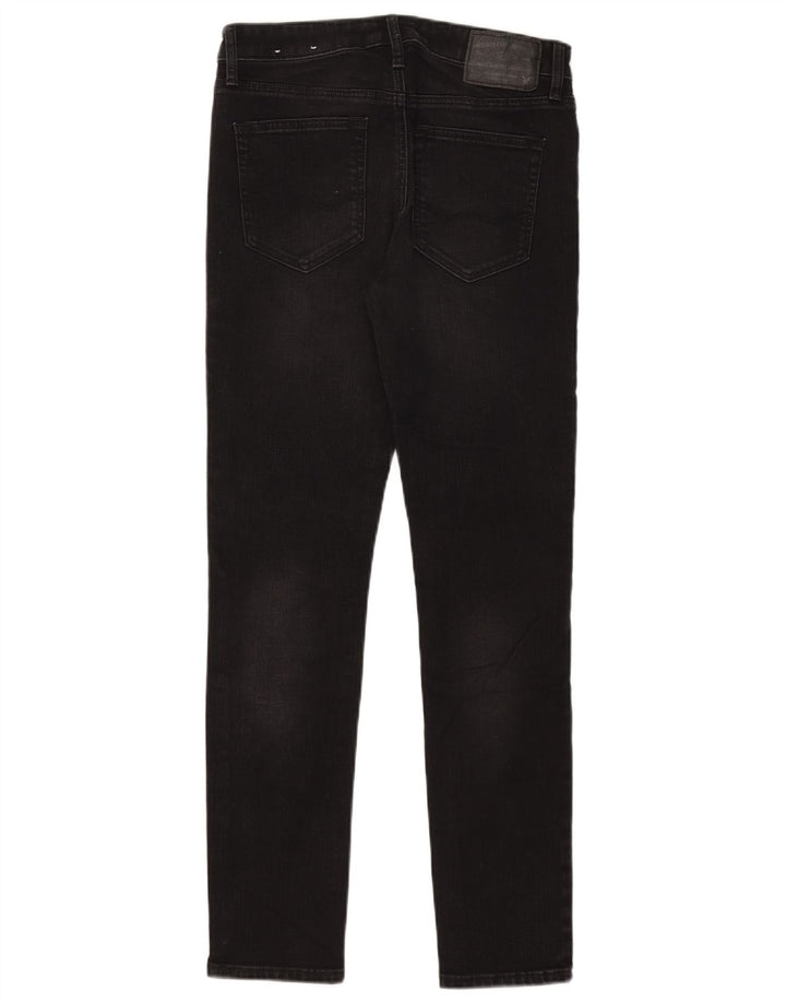 Damskie jeansy skinny American Eagle W30 L30 Czarne bawełniane
