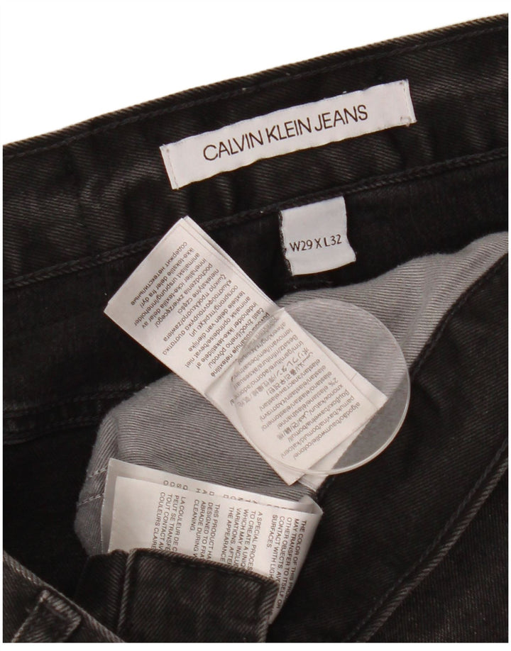 Męskie jeansy Calvin Klein W29 L32 Czarne bawełniane