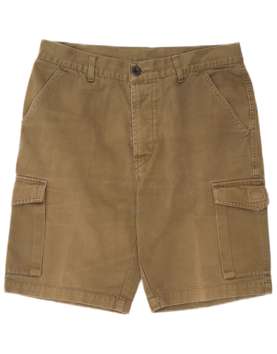 Męskie spodenki cargo Metropolitan W34, duże, bawełniane w kolorze khaki