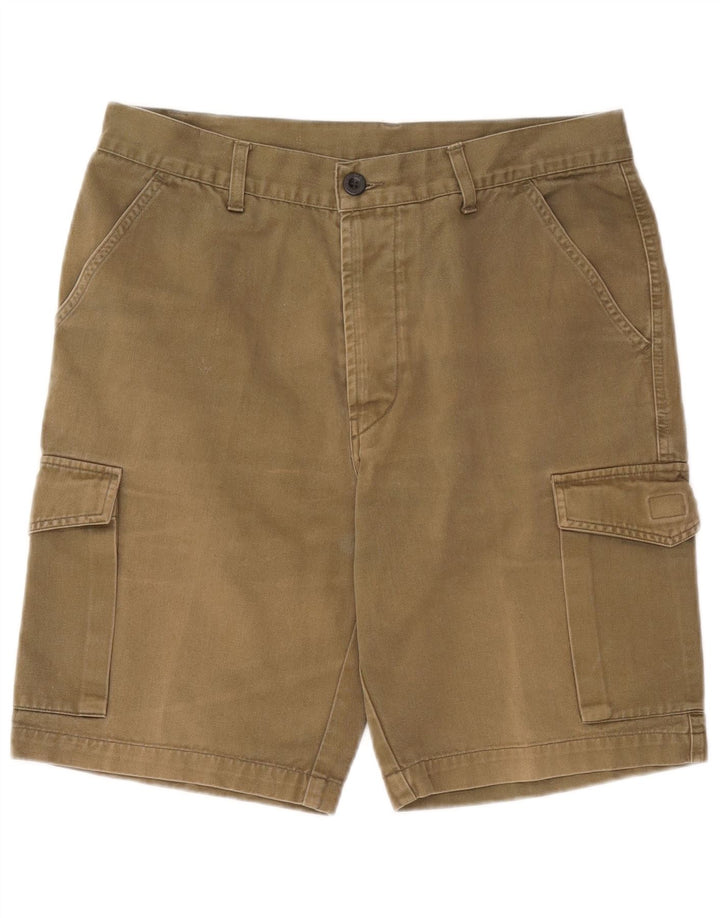 Męskie spodenki cargo Metropolitan W34, duże, bawełniane w kolorze khaki
