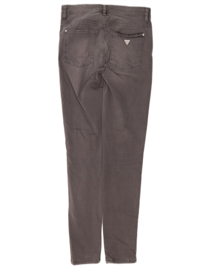 Damskie jeansy skinny GUESS W26 L30 Szara bawełna