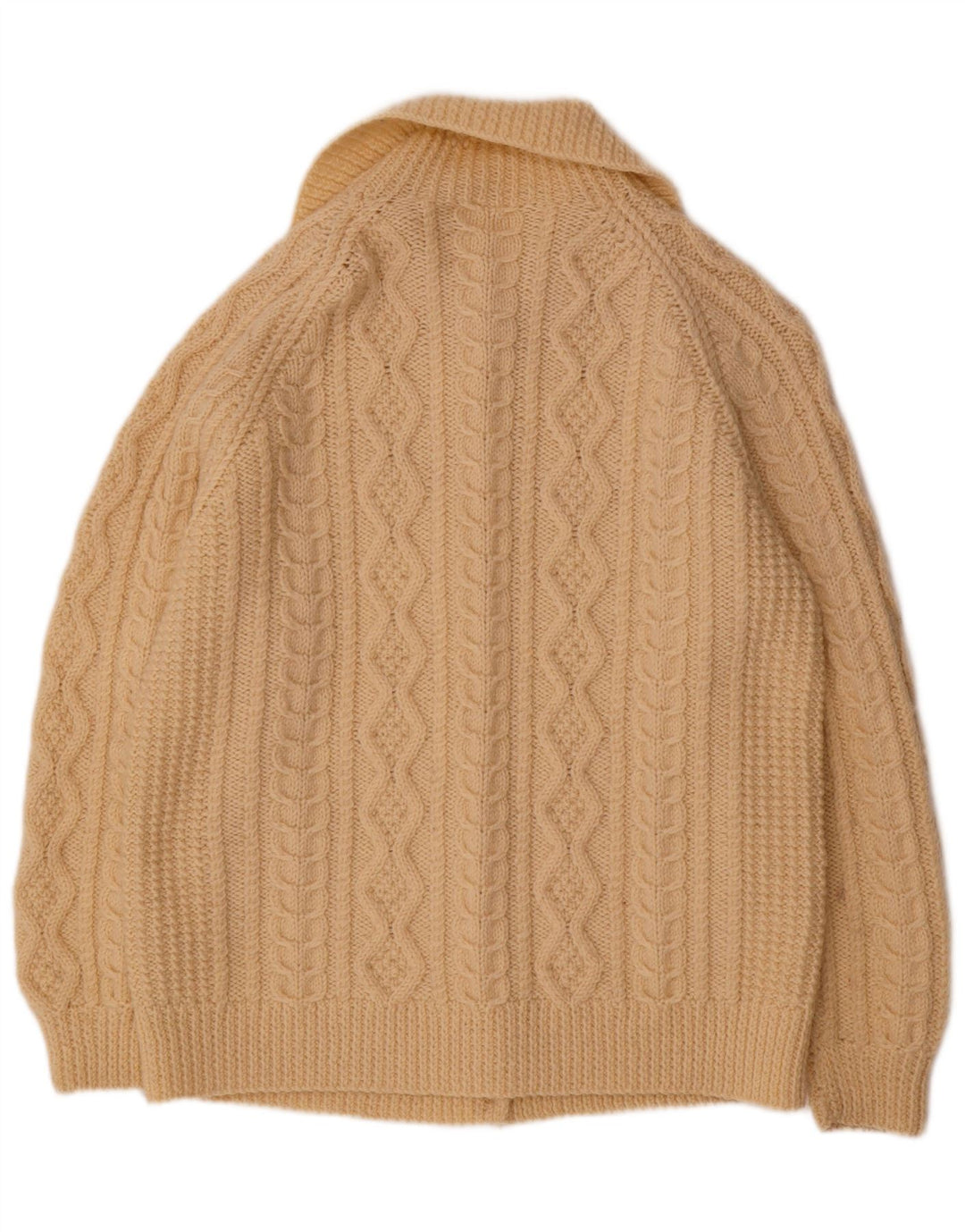 Sweter damski VINTAGE UK 14, duży, beżowy