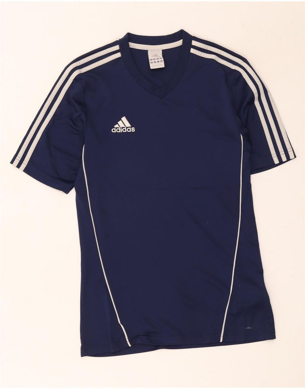 Adidas Męski T-shirt Top Mały Granatowy Poliester