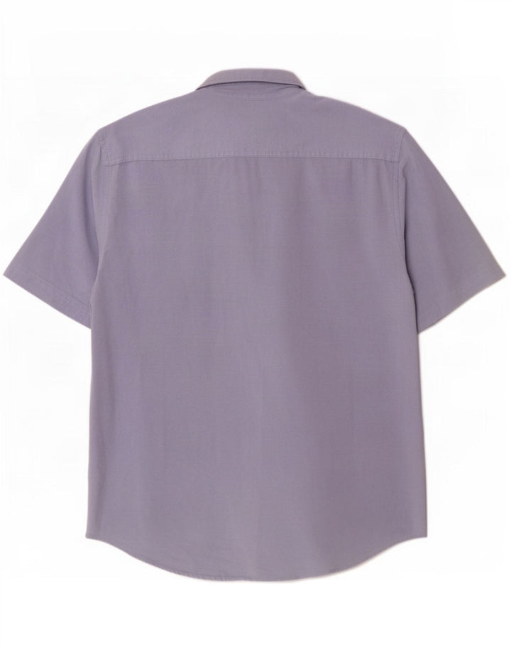 Koszula męska Jack Wills z krótkim rękawem, slim fit, średnioniebieska, bawełniana