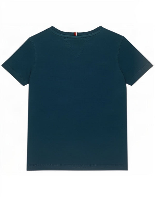 Chłopięcy T-shirt z grafiką Tommy Hilfiger Top 7-8 lat, niebieska bawełna