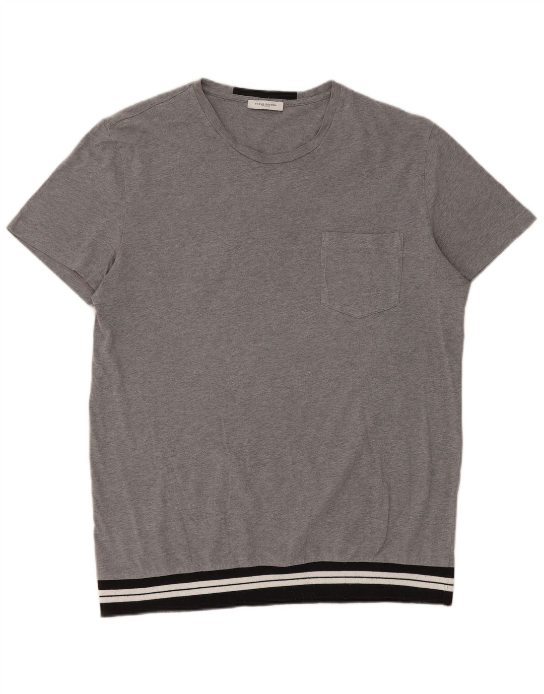 T-shirt męski Paolo Pecora Top w kolorze średnioszarym