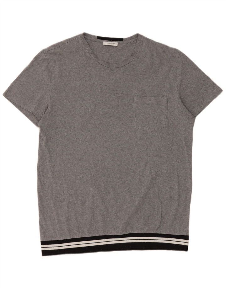 T-shirt męski Paolo Pecora Top w kolorze średnioszarym