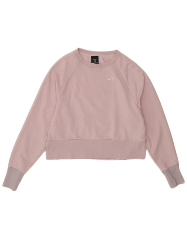 Damska bluza dresowa Nike Dri Fit Crop Oversize UK 6 XS Fioletowa