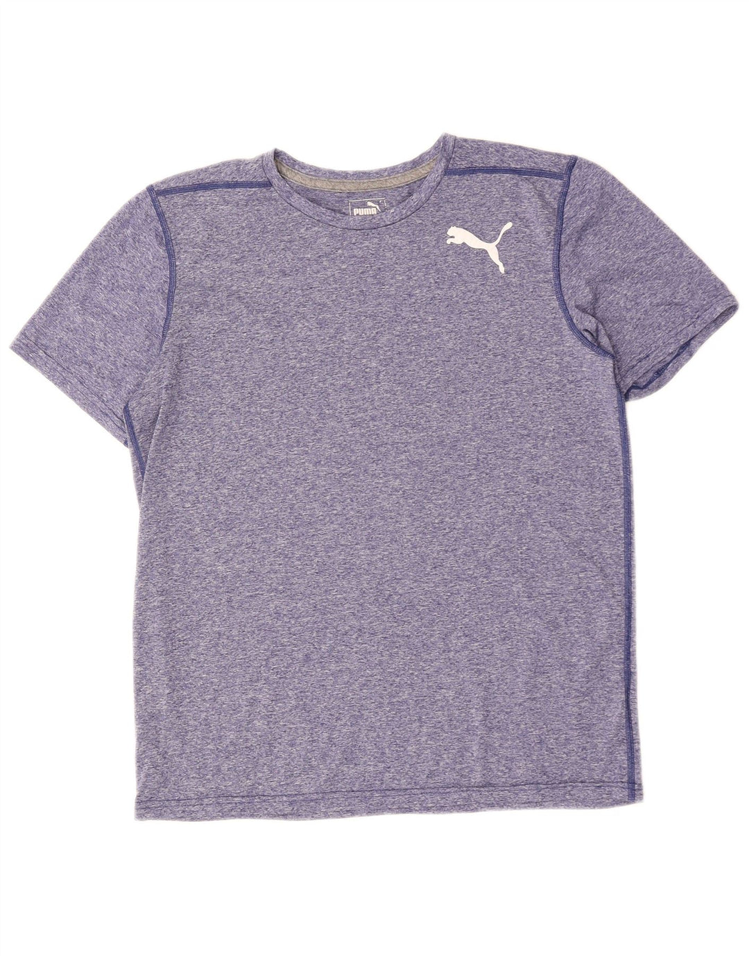 Męski T-shirt PUMA Top, średni, niebieski, nakrapiany
