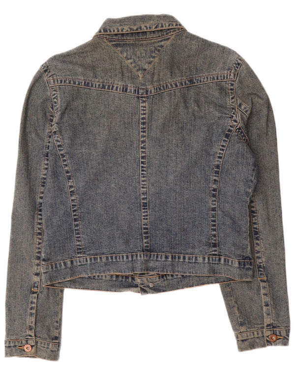 Damska kurtka jeansowa Tommy Hilfiger Crop UK 18 XL, niebieska, bawełniana