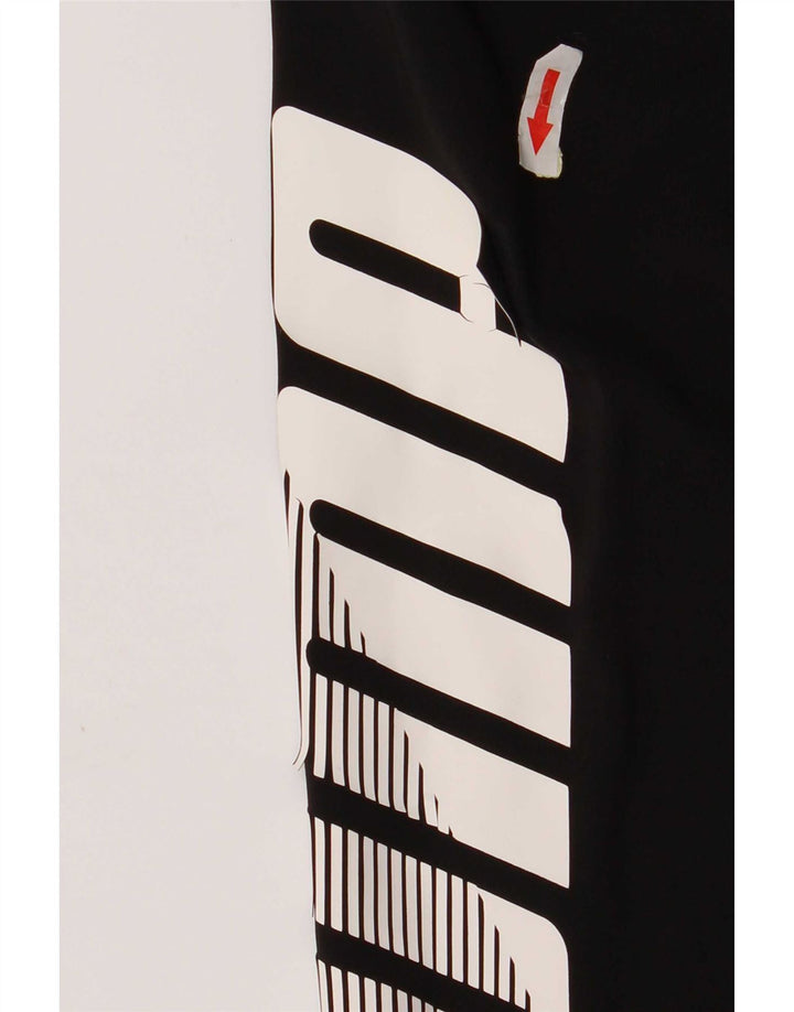 Damskie legginsy Puma Graphic UK 10, małe, czarne, poliestrowe