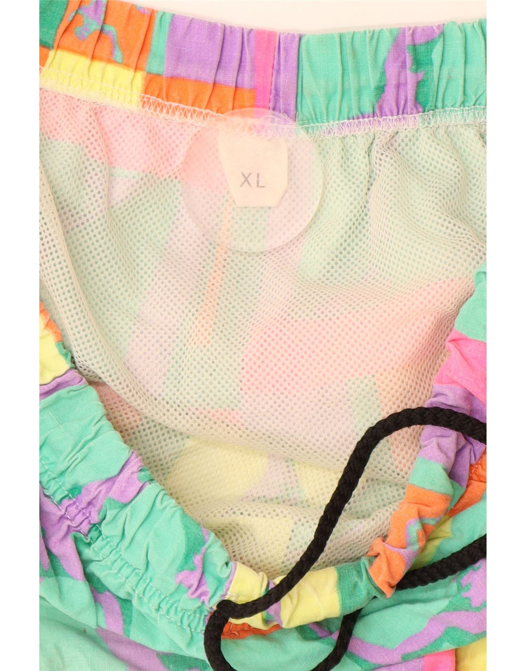 Damskie szorty kąpielowe VINTAGE z grafiką UK 18 XL, wielokolorowe, geometryczne