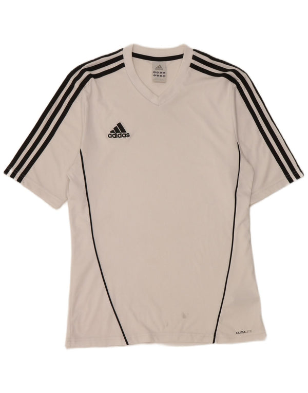 Adidas Męska koszulka Climalite Top, mała, biała, z poliestru