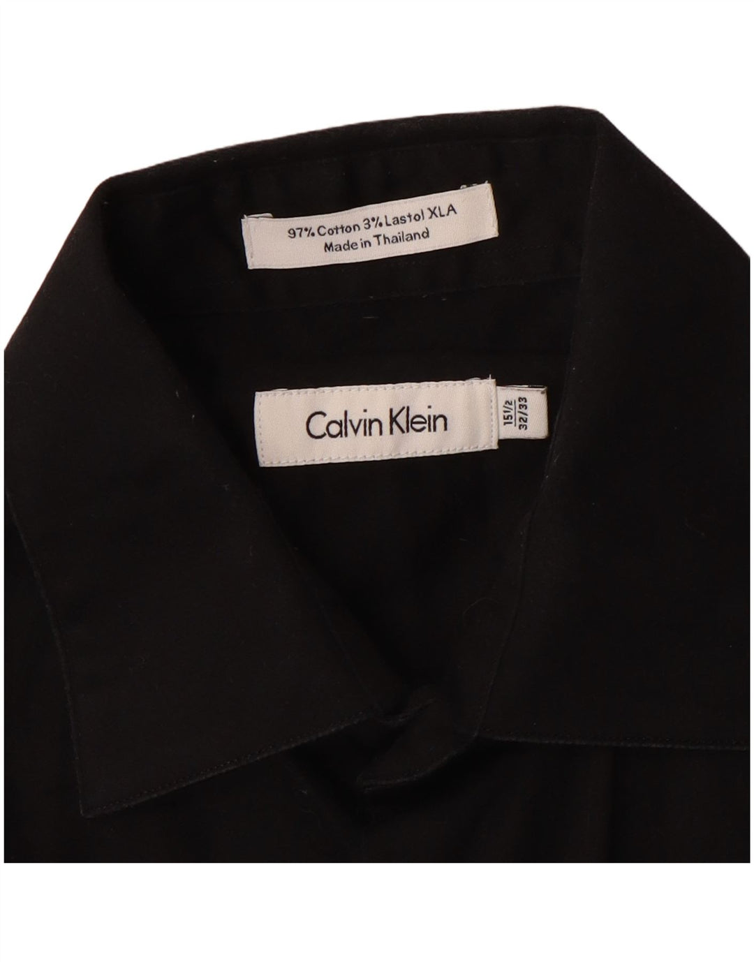 Koszula męska Calvin Klein rozmiar 15 1/2, średnia czarna bawełna