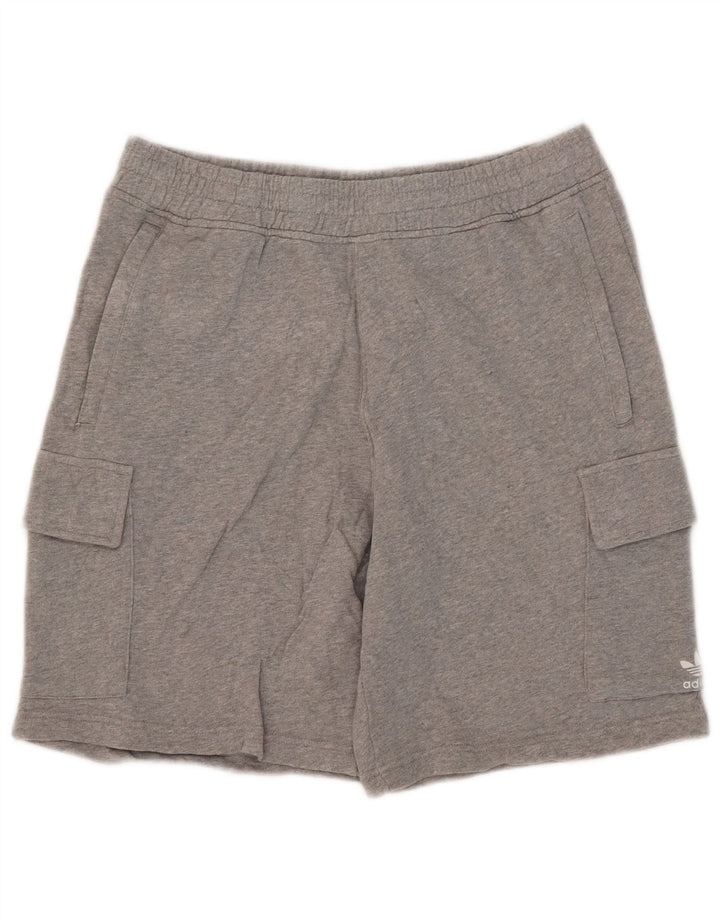 Męskie spodenki sportowe Adidas Cargo, duże, szare, bawełniane