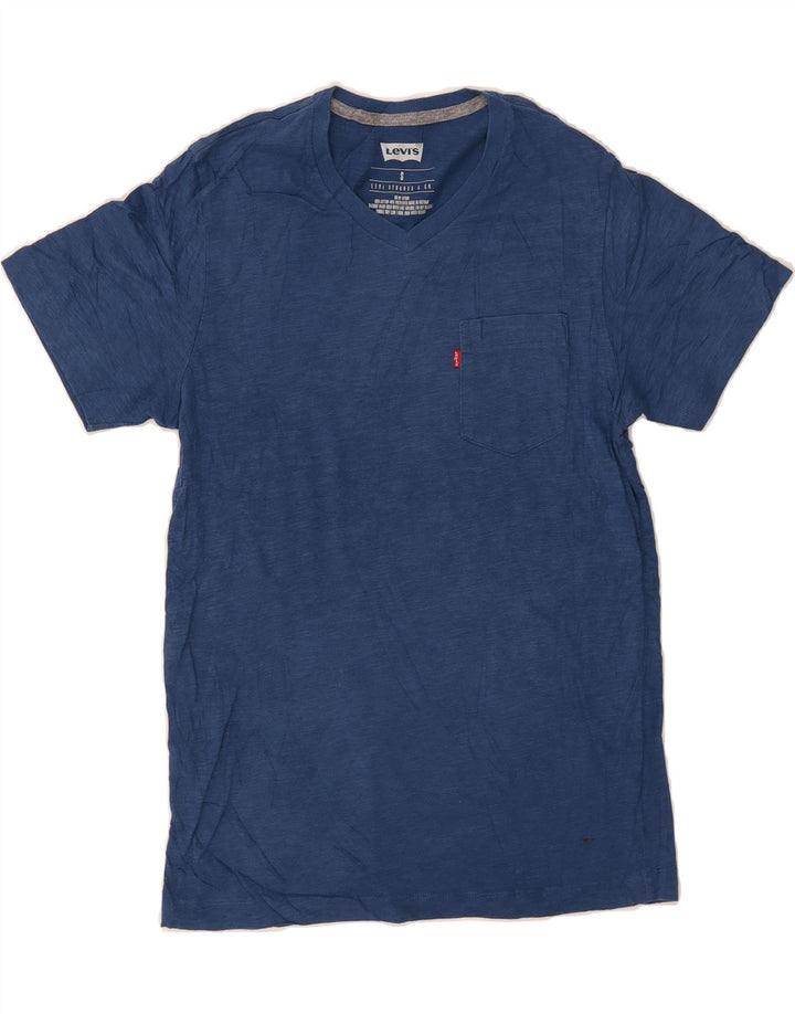 LEVI'S Mens T-Shirt Top Small Blue Cotton Vintage Levi's and Second-Hand Levi's from Messina Hembry 
