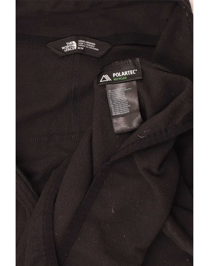 Męski sweter polarowy The North Face z zamkiem błyskawicznym, średni czarny poliester
